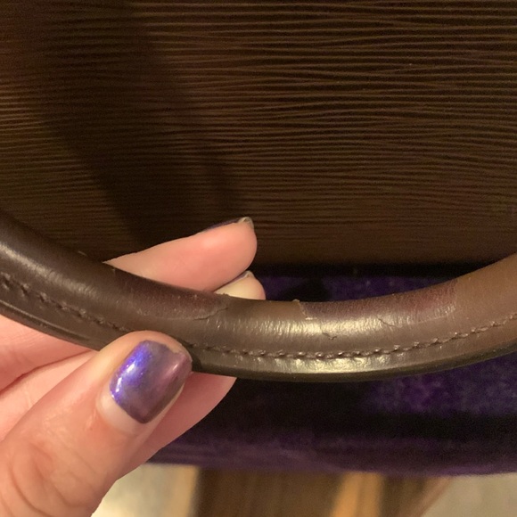 Authentic Louis Vuitton Brown Epi Pont-Neuf Top Handle Bag - Picture 13 of 15